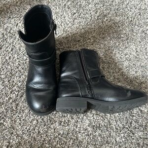 Black Ankle Boots with Zipper